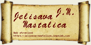 Jelisava Mastalica vizit kartica